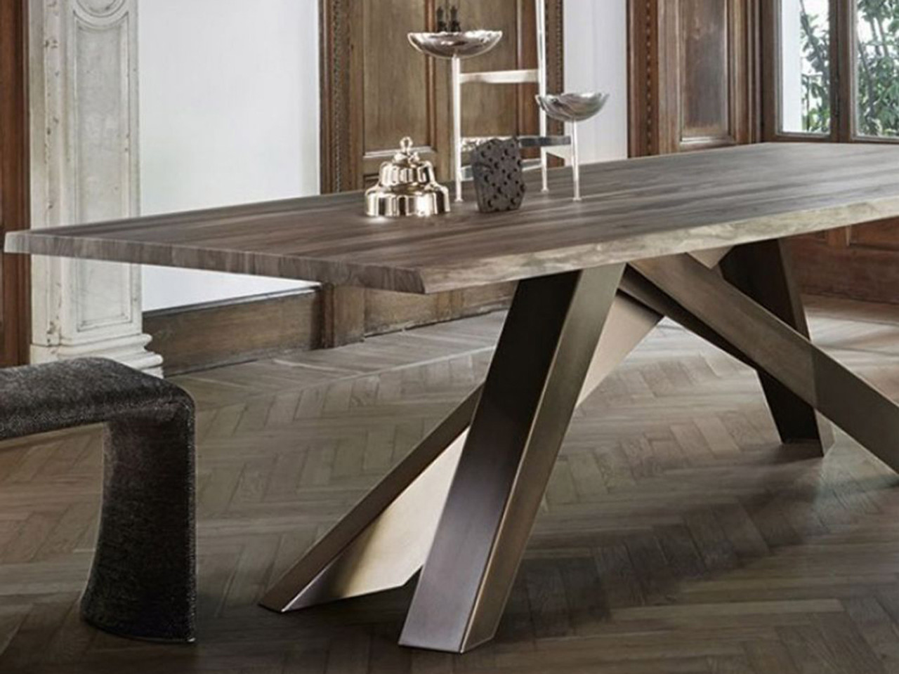 Big Table With Natural Edges