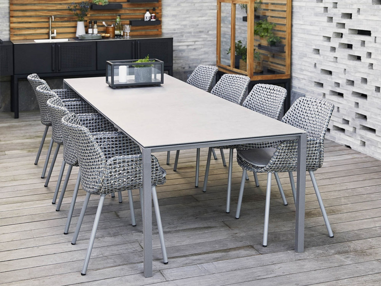 Cane-Line Pure Outdoor Dining Table 