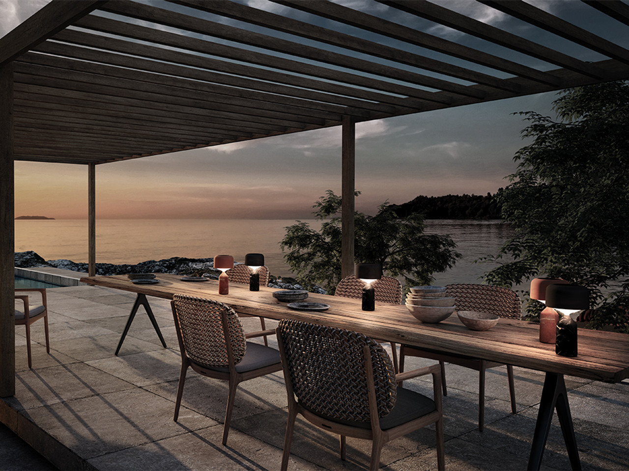 Ambient Pebble Outdoor Table Lamp