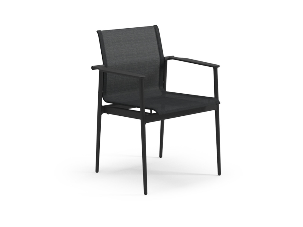 180 Outdoor Stacking Chair - Aluminium Arms - Set of 4