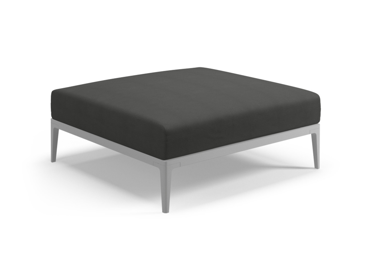 Black and sale white outdoor ottoman