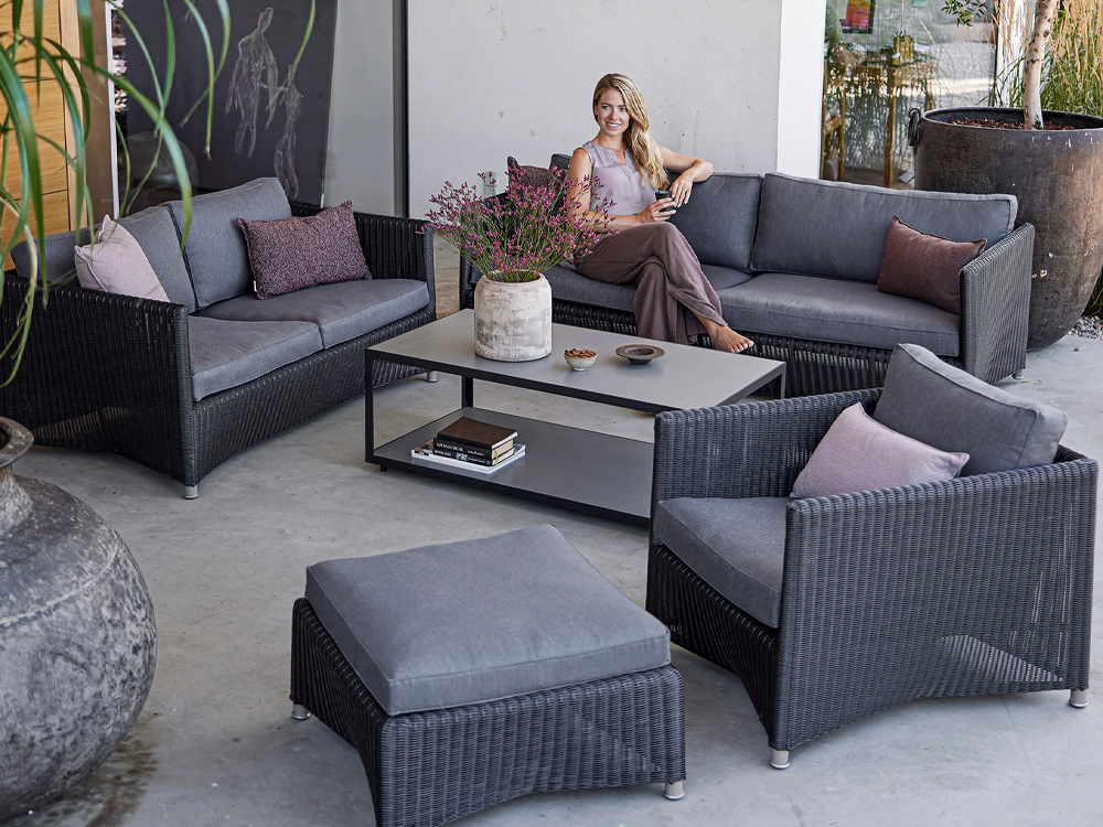 Diamond Outdoor Lounge Chair 