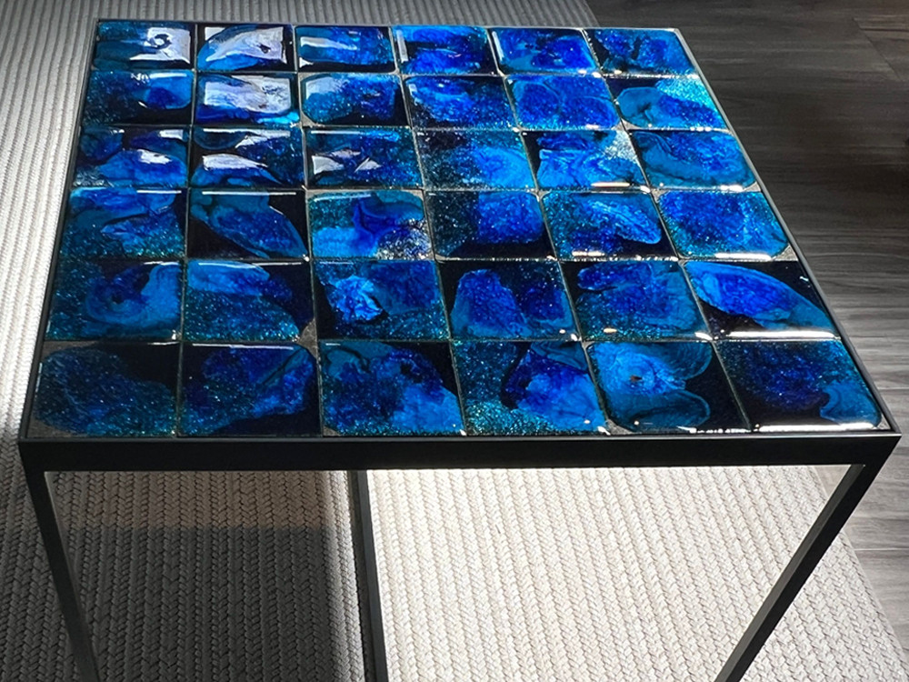 Sciara Side Table - Aqua