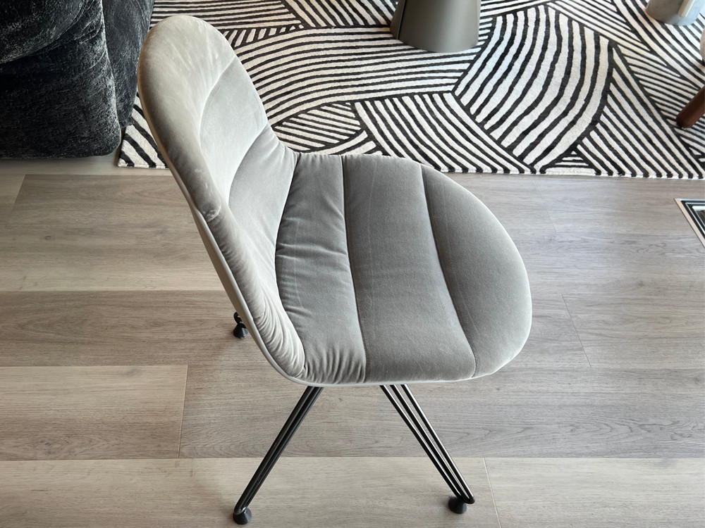 Mood Dinning Chair - Grey Velvet - Set of 4