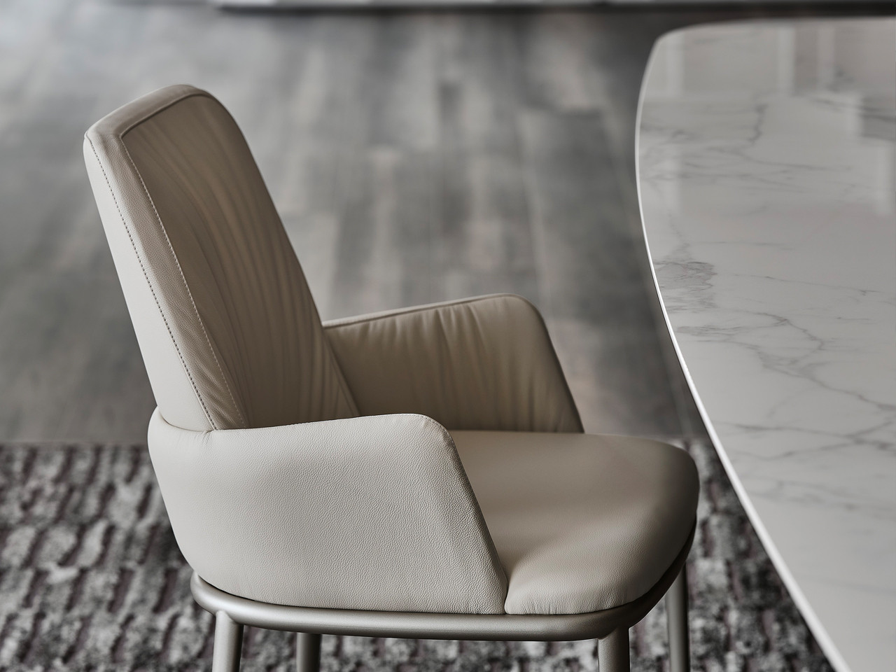 Belinda Metal Legs Dining Chair