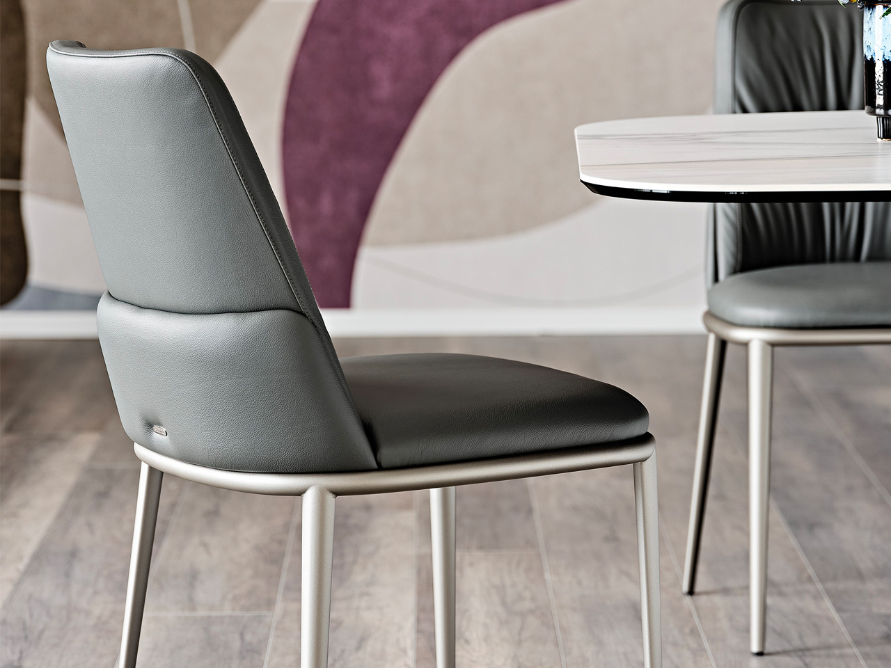 Belinda Metal Legs Dining Chair