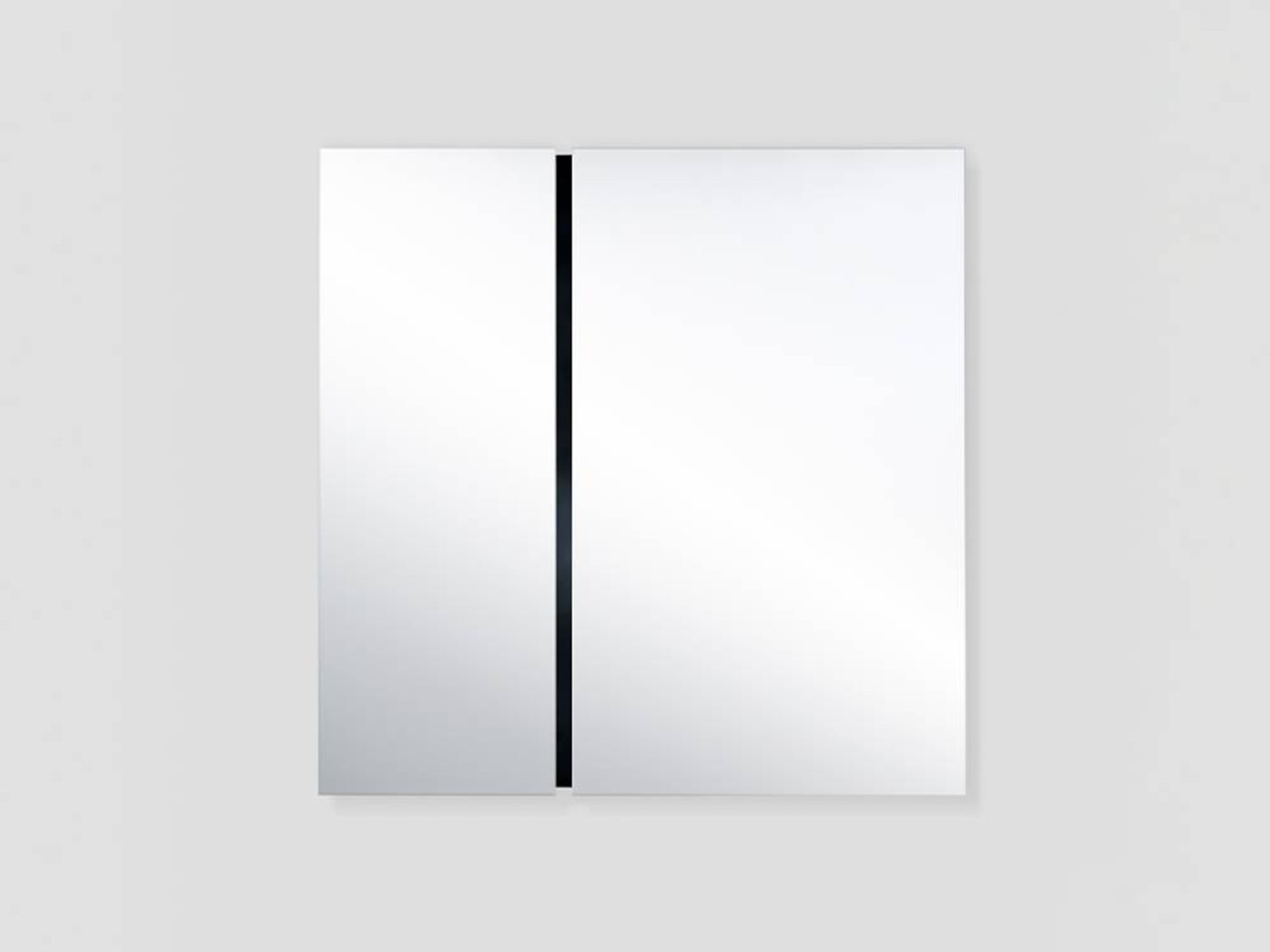 Luna Black Rectangle Mirror