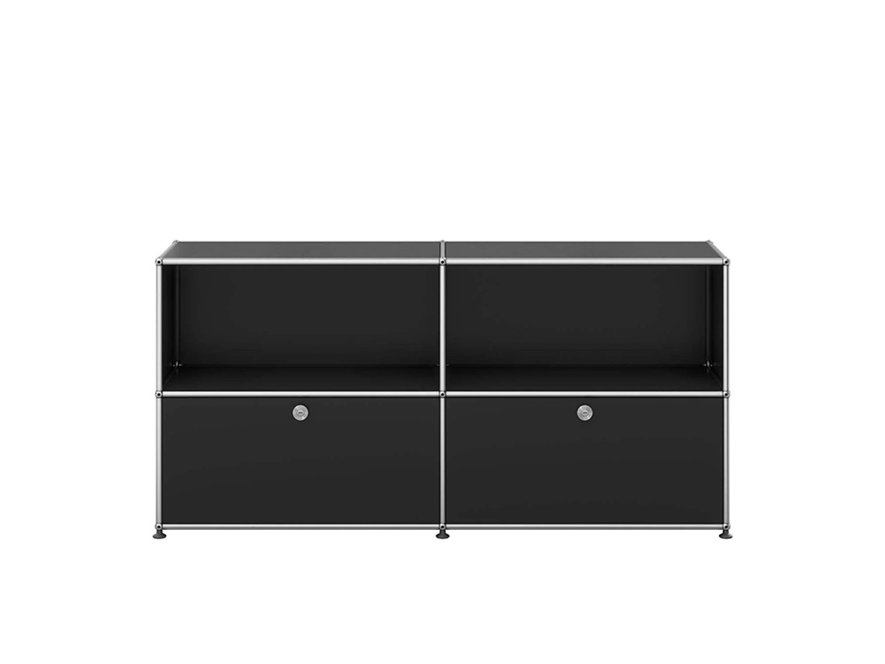 USM ハラー / USM Haller アントラサイト　750×350 4枚 USM Haller system (ハラー) 4段 2列 シェルフ アントラサイト