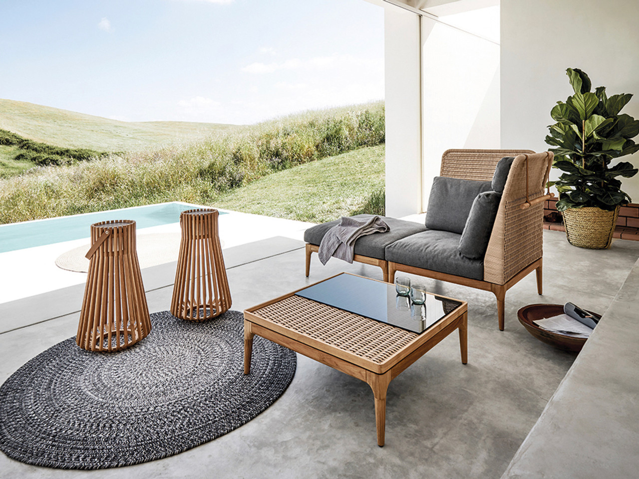 Lima Outdoor High Back Corner/End Unit