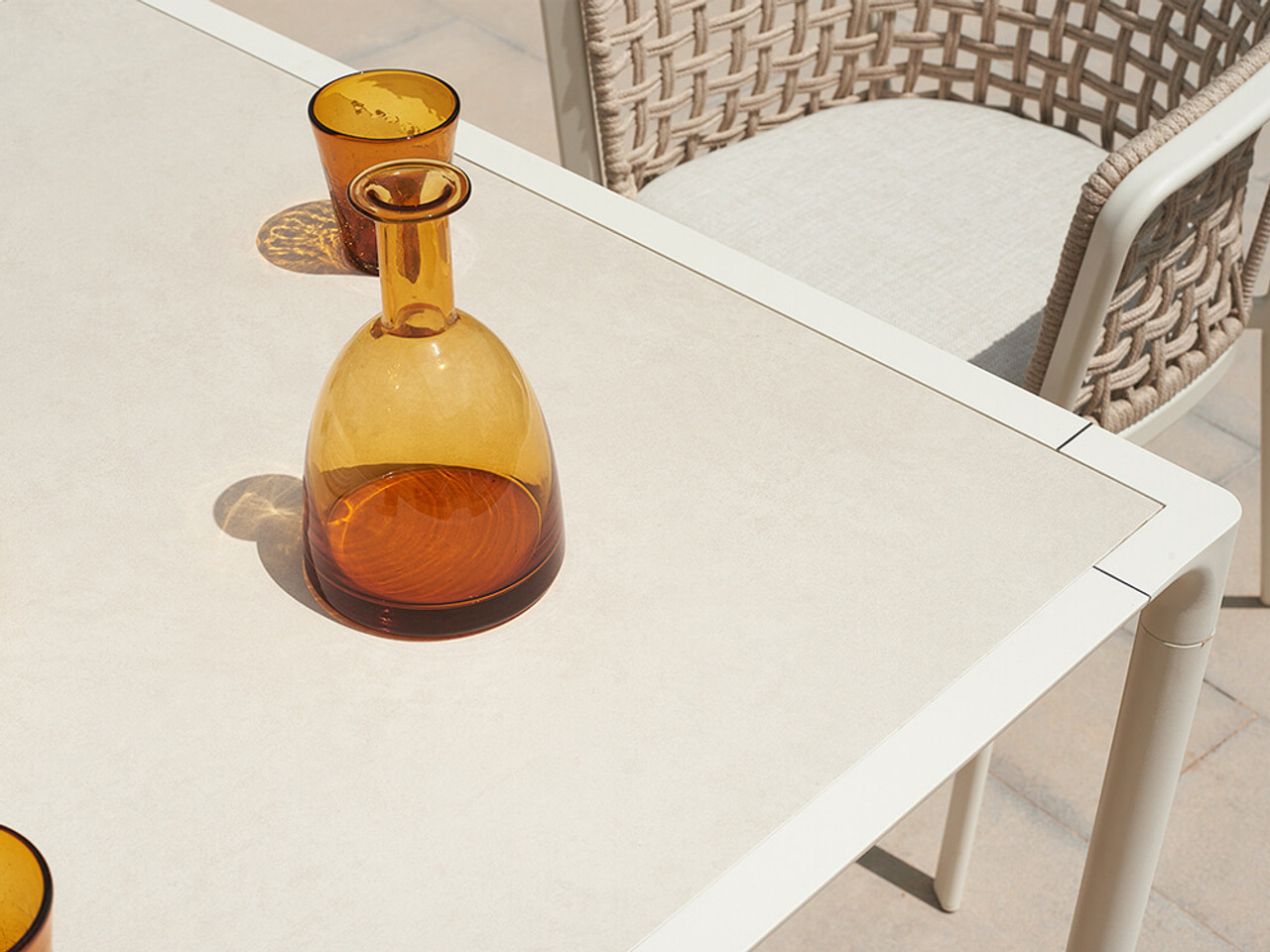 Terramare Outdoor Dining Table - Stoneware Top
