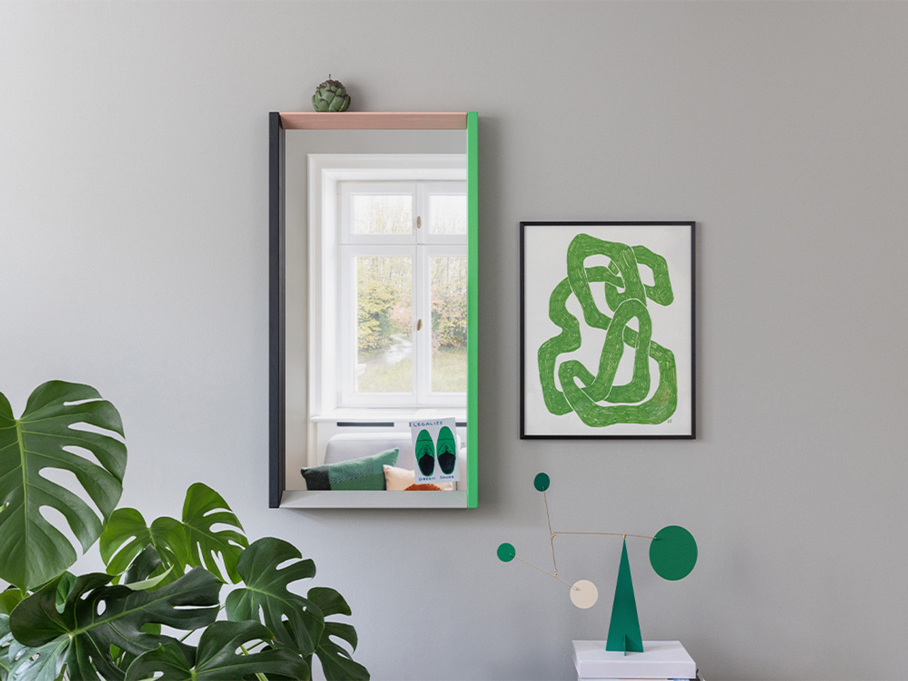 Colour Frame Mirrors