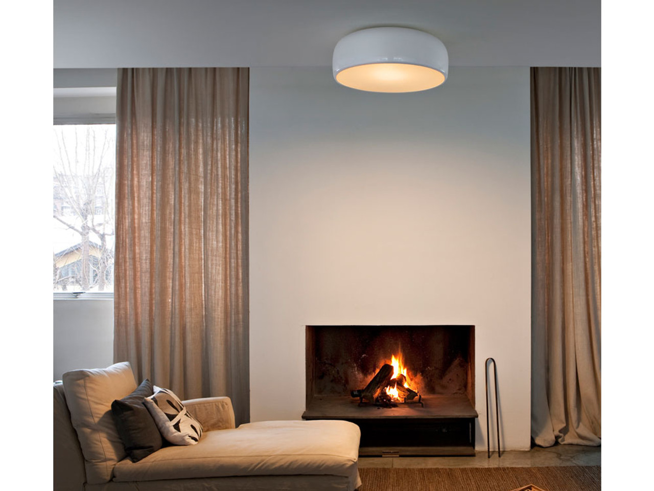Flos Smithfield Ceiling Light by Jasper Morrison