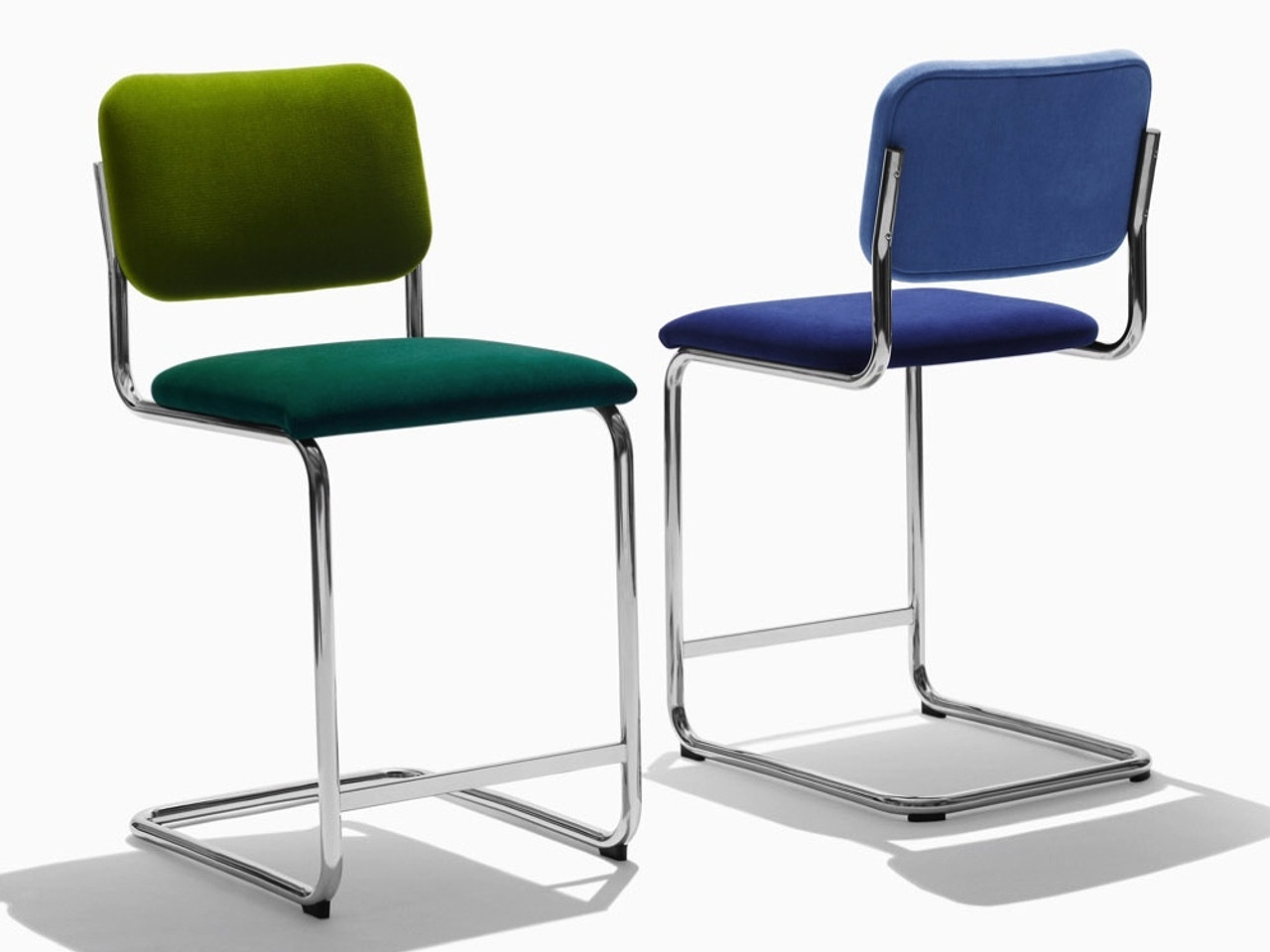 Knoll Cesca Relax Stool (Fully Upholstered) by Marcel Breuer