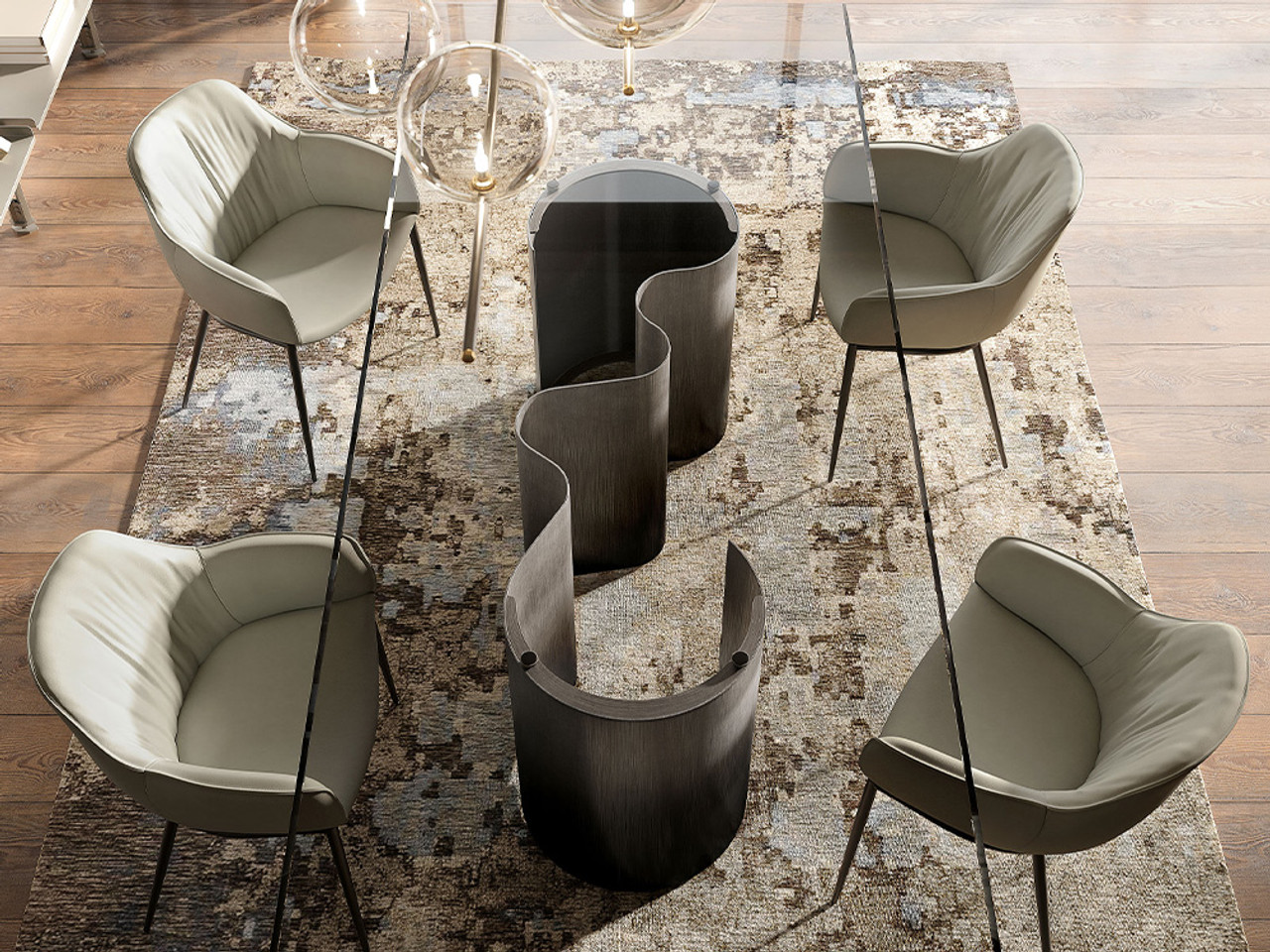 Papel Glass Table