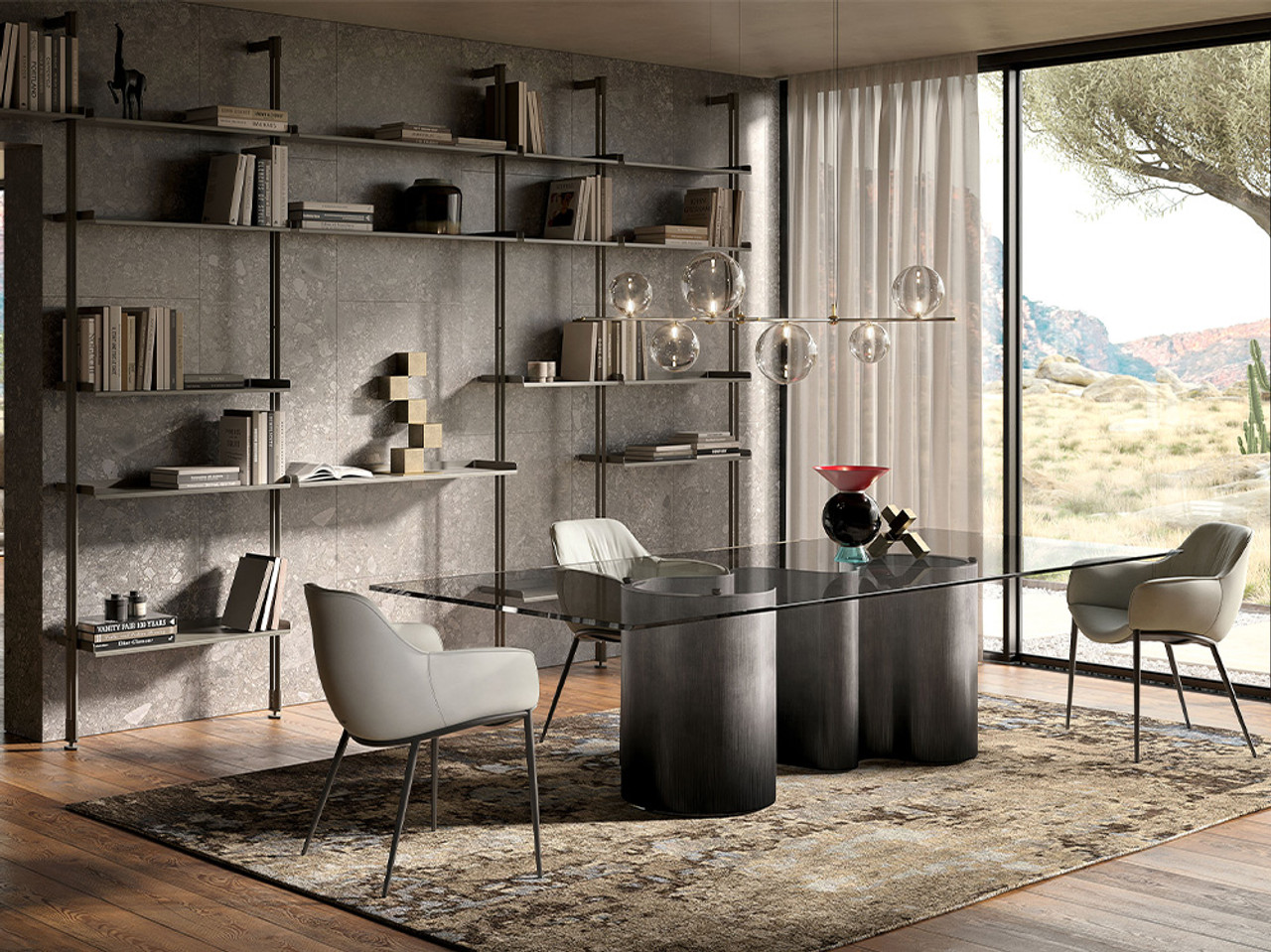 Papel Glass Table