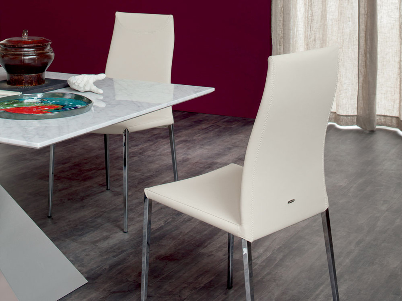 Cattelan Italia Maya Flex Dining Chair - Metal Legs by Paolo Cattelan