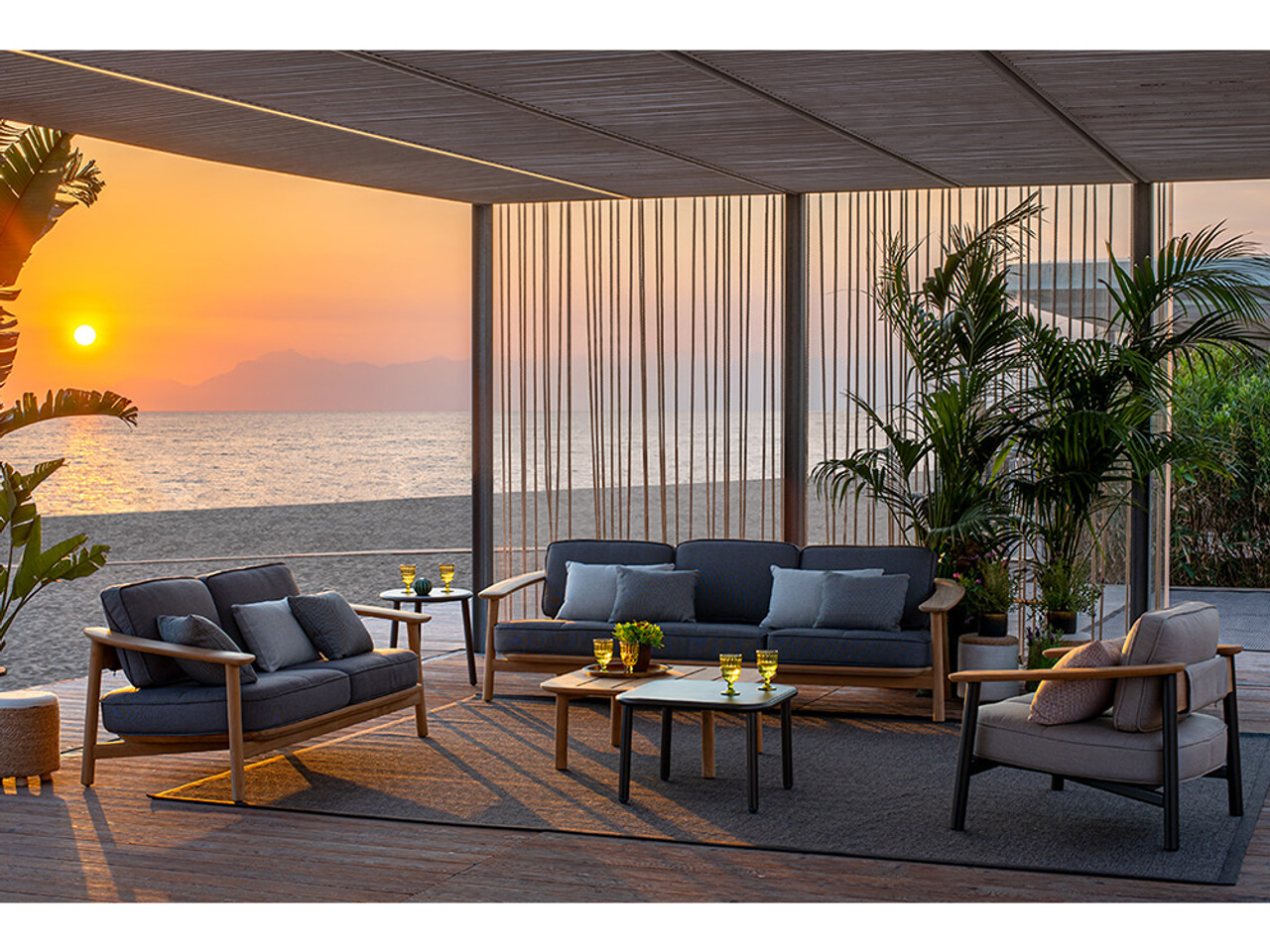 Twins Outdoor 3-Seater Sofa