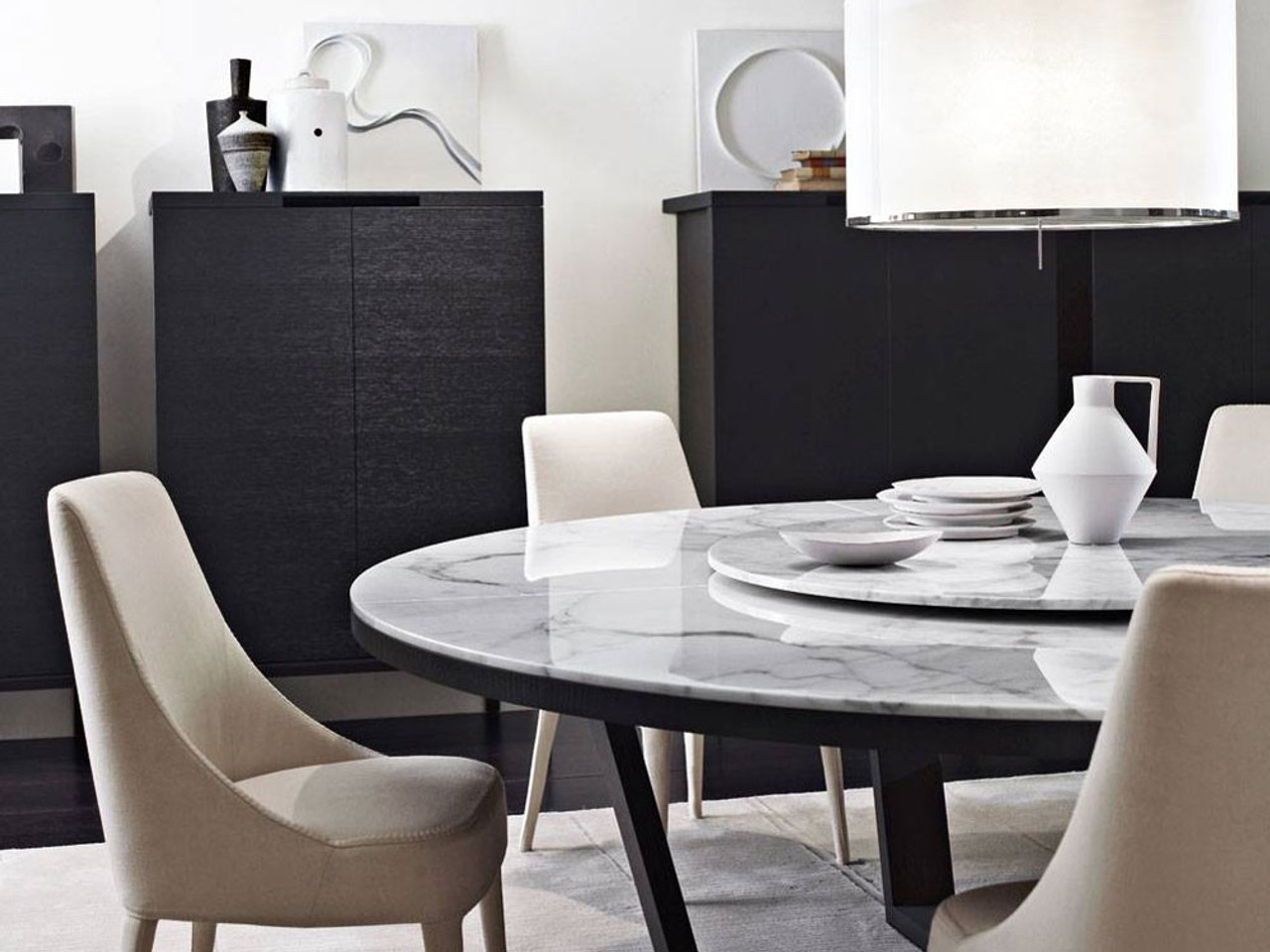 Maxalto Xilos Marble Top Dining Table by Antonio Citterio 