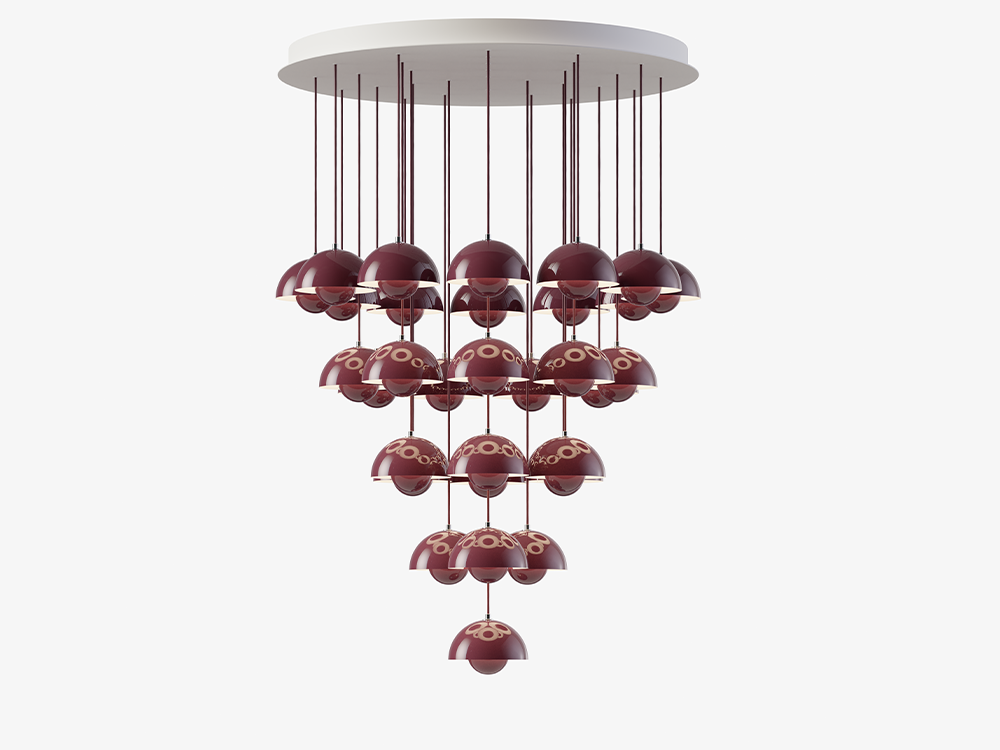 Flowerpot VP10 Chandelier - 31 Pendants