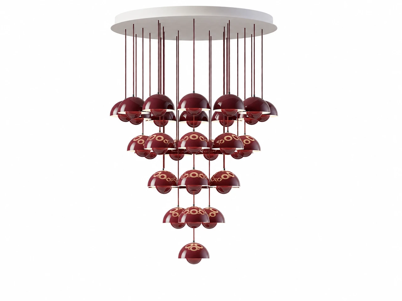 Flowerpot VP10 Chandelier - 31 Pendants