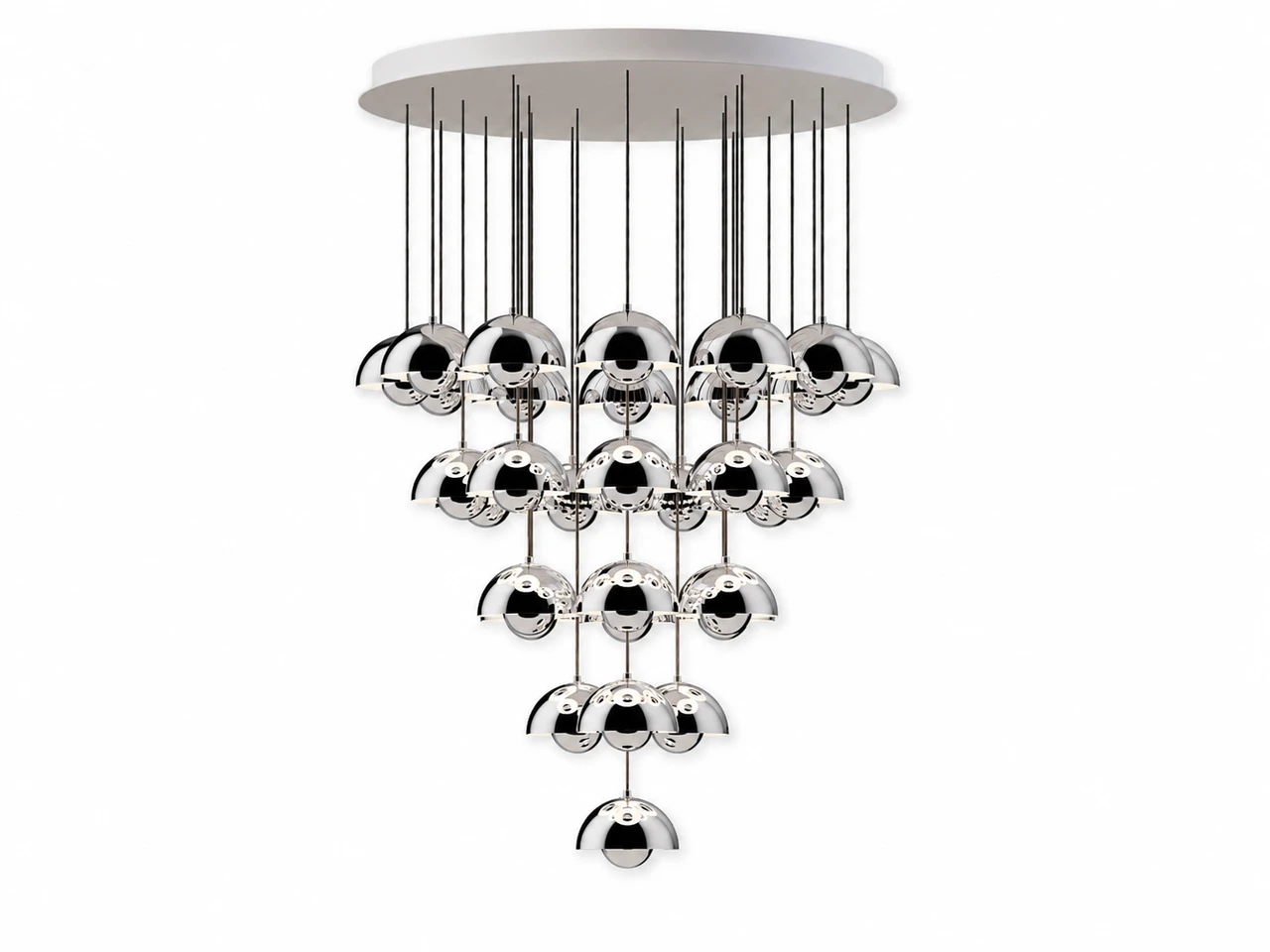Flowerpot VP10 Chandelier - 31 Pendants
