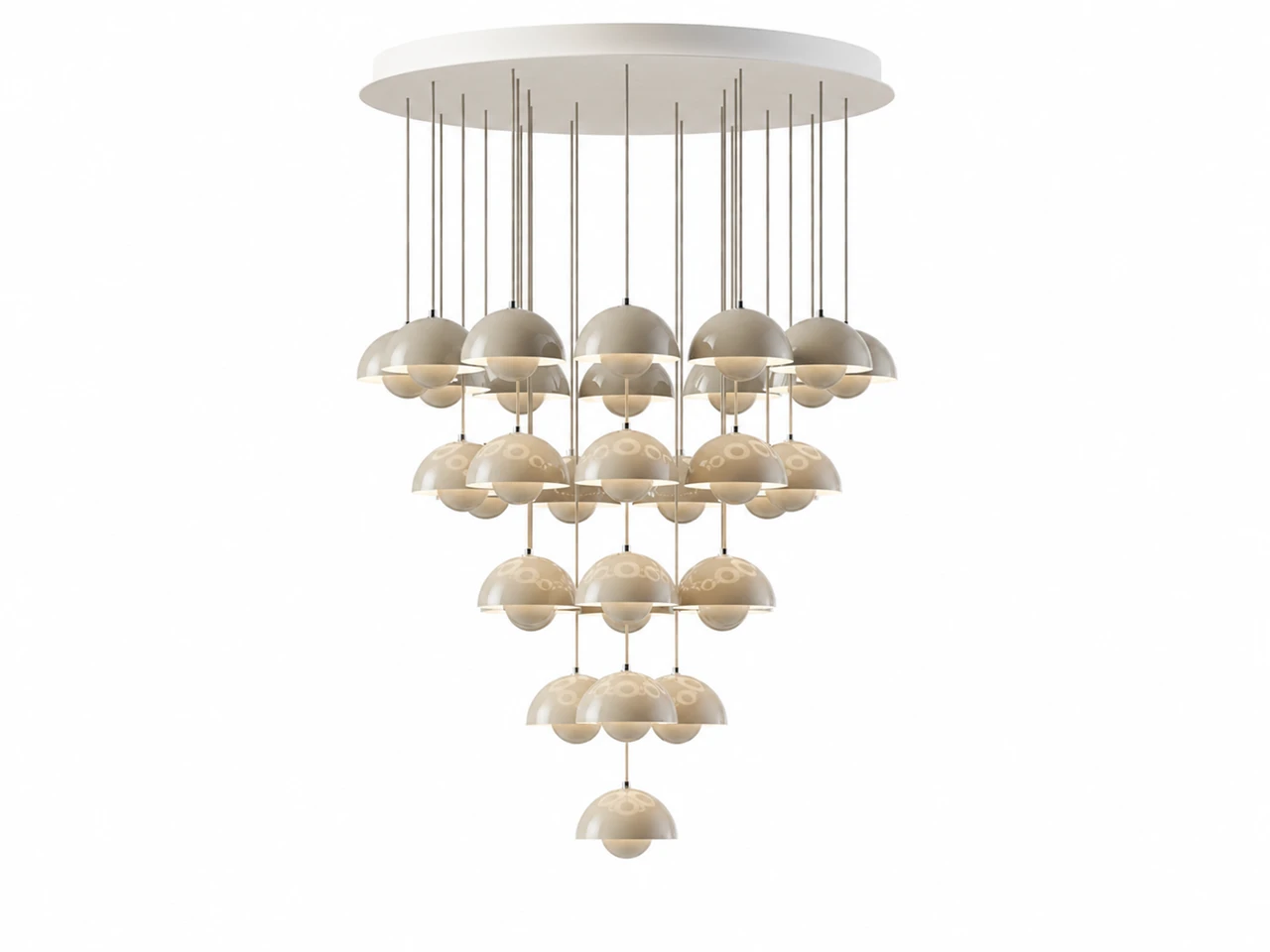 Flowerpot VP10 Chandelier - 31 Pendants