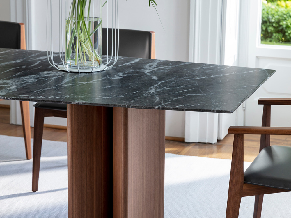 Alan 4 Dining Table - Marble