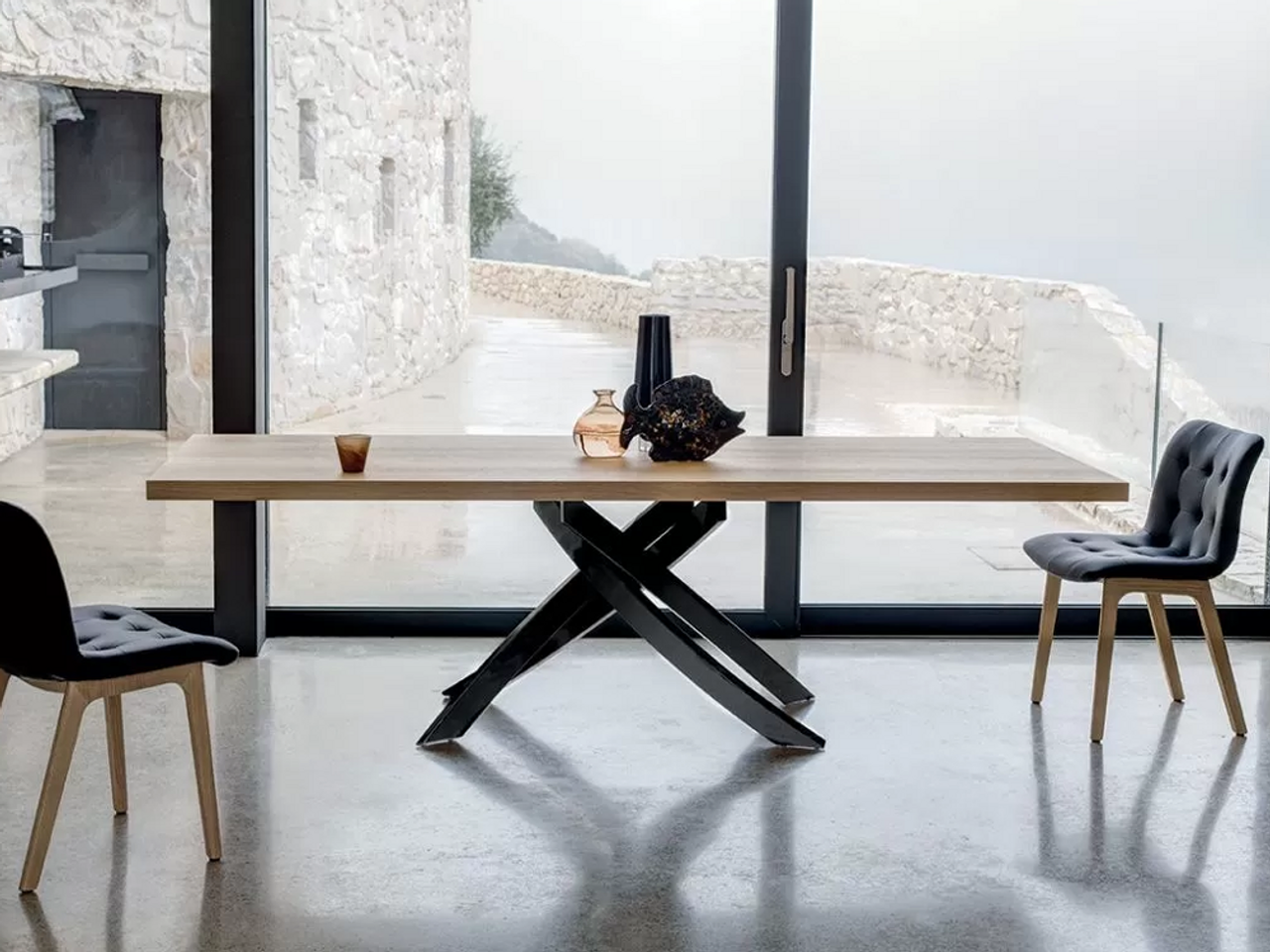 Artistico Wood Dining Table - Rectangular