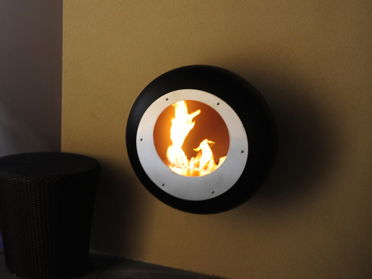 Cocoon Fires Vellum Wall Mounted Cocoon Fireplace by Federico Otero