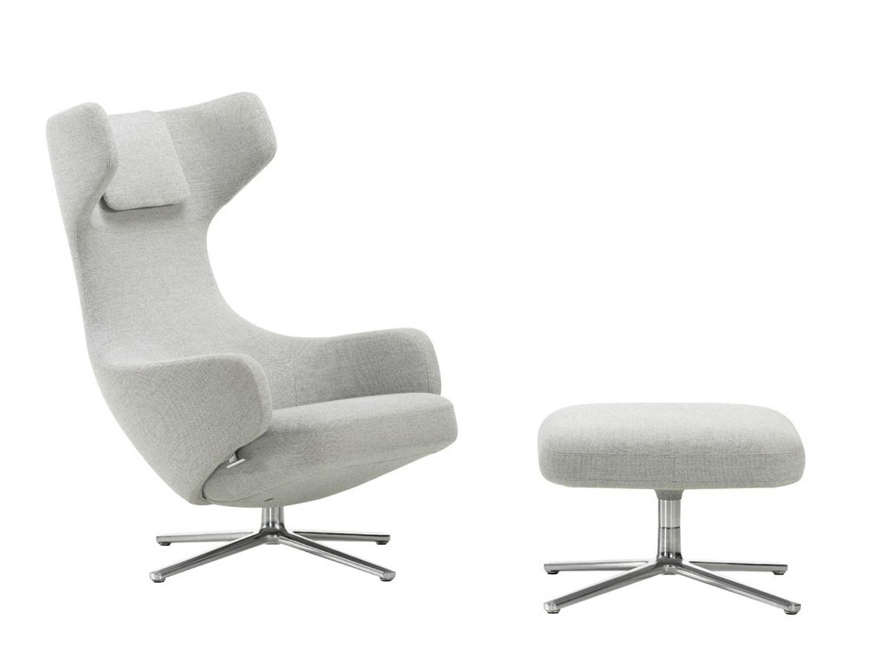 Grand Repos Lounge Chair & Ottoman - Fabric