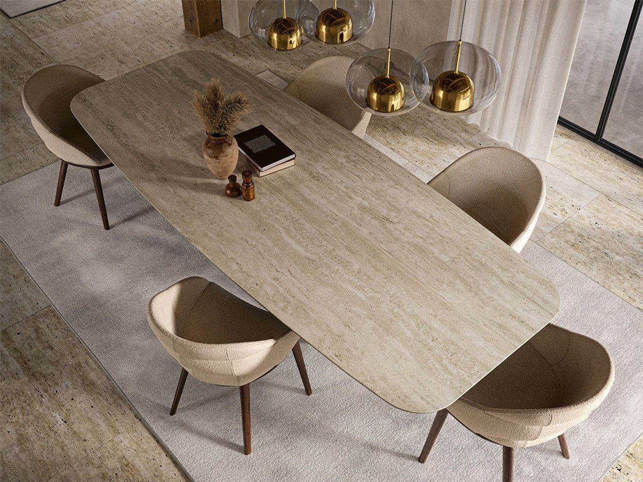 Skorpio Keramik Dining Table - Quickship