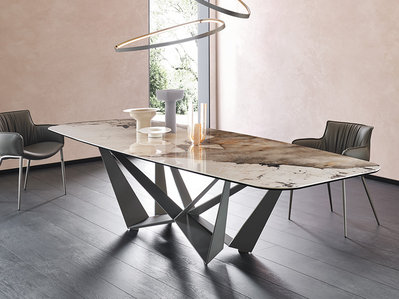 Skorpio Keramik Dining Table - Quickship