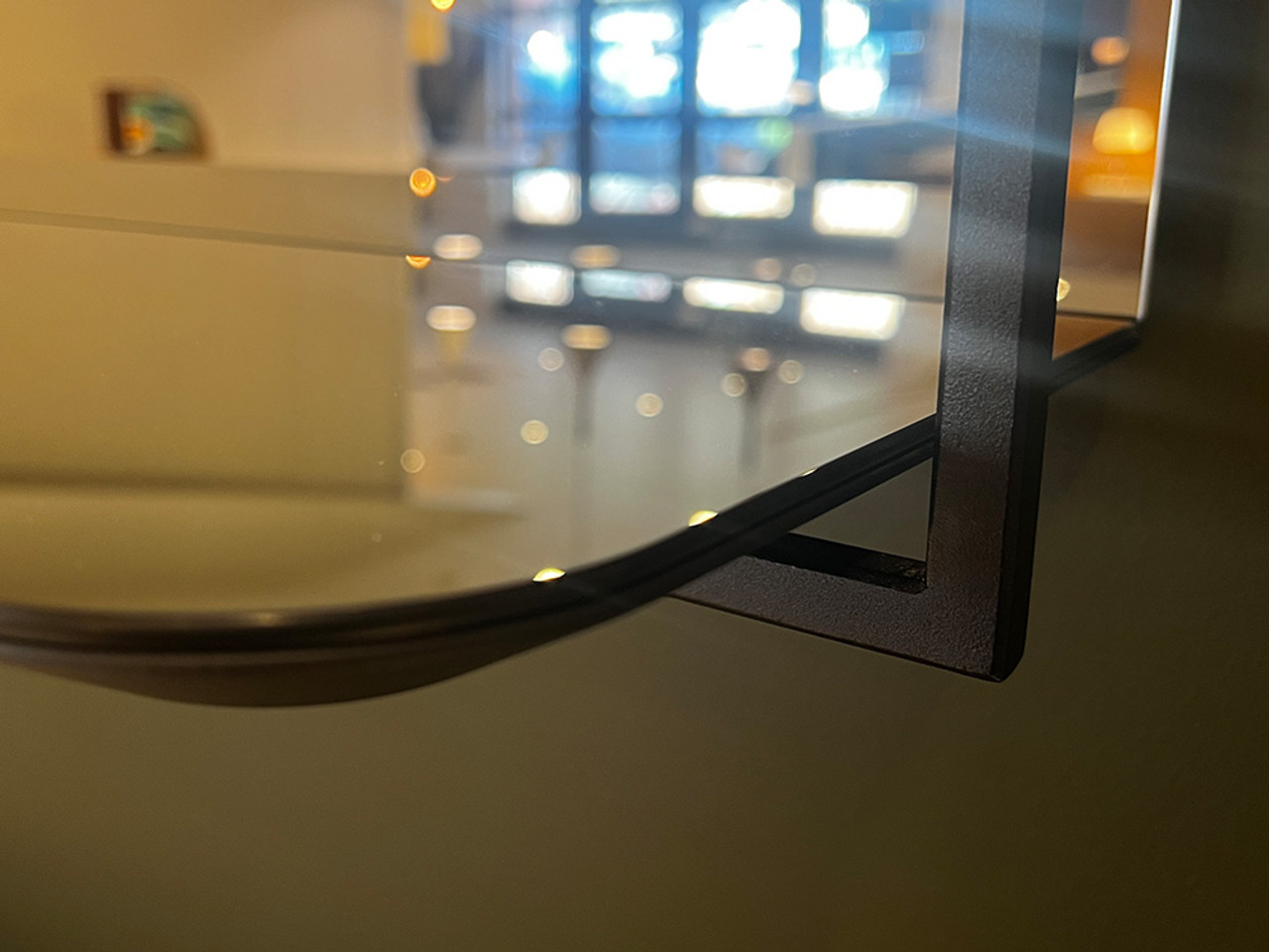 Tresor Shelf - Black Lacquered Steel