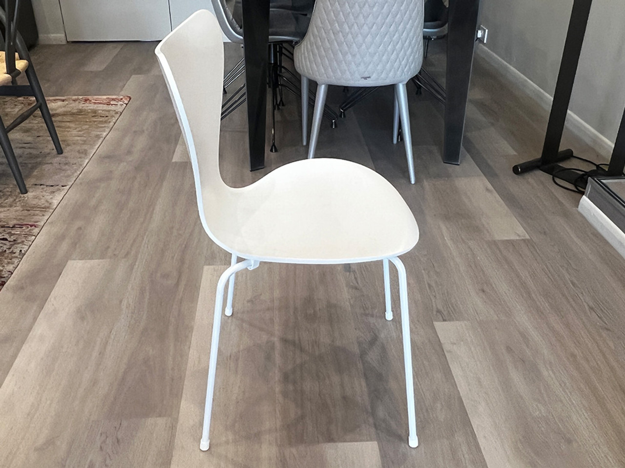 Series 7 Dining Chair - White Coloured Veneer
