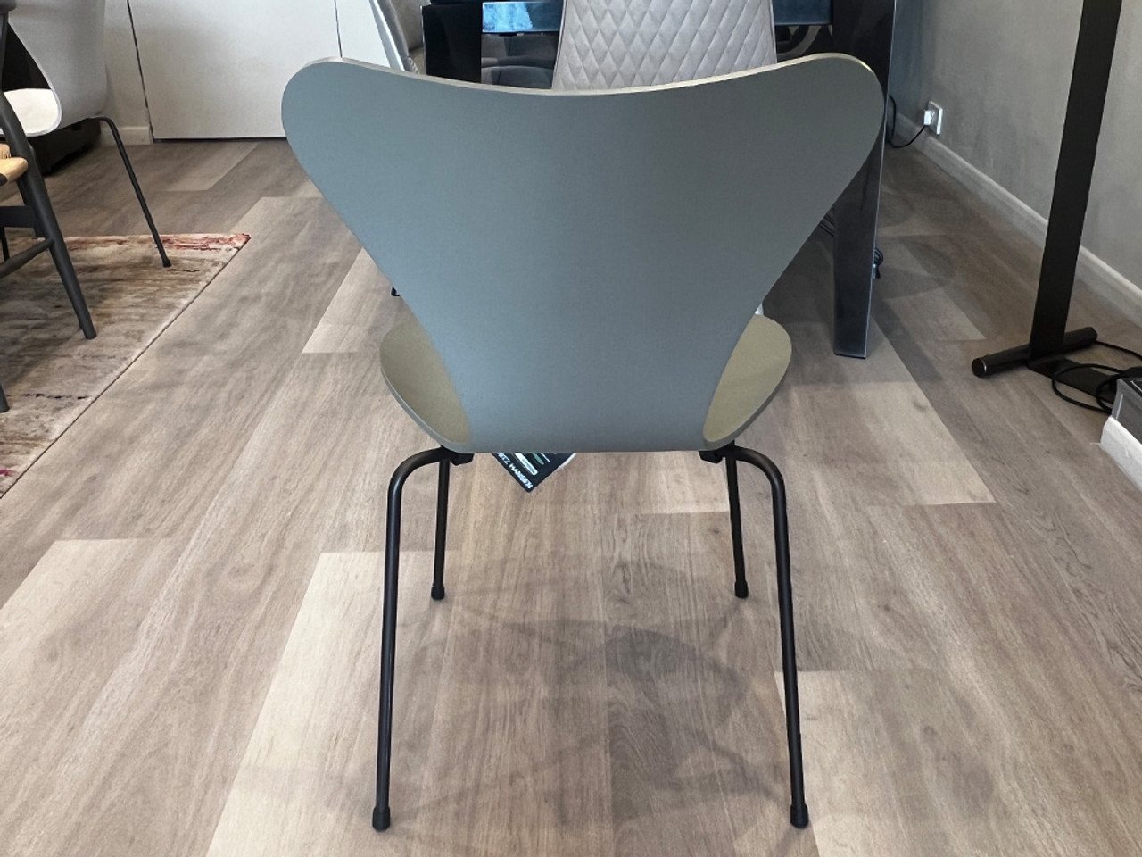 Series 7 Dining Chair - Olive Green Coloured Veneer