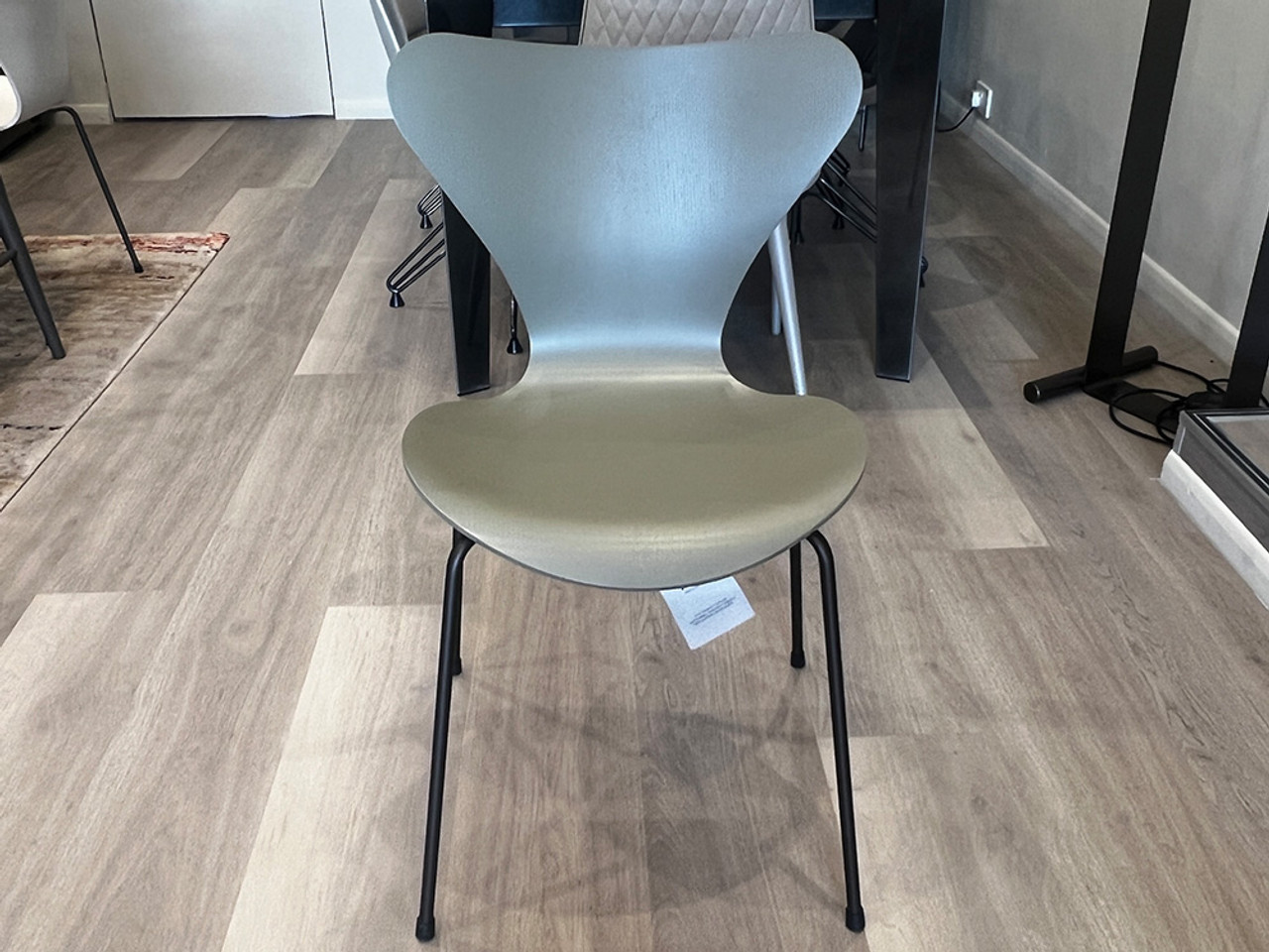 Series 7 Dining Chair - Olive Green Coloured Veneer