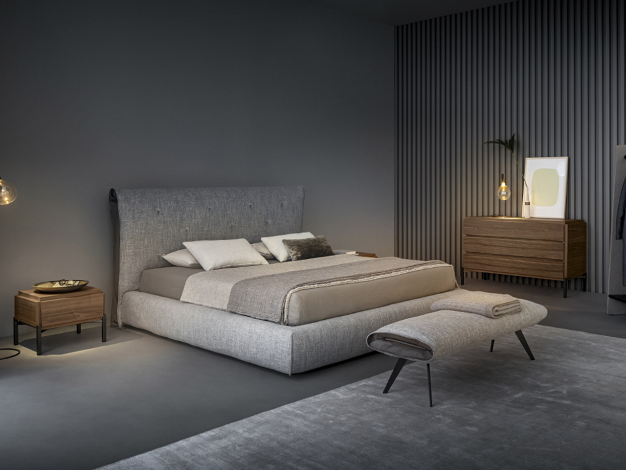 Groove Bedside Table