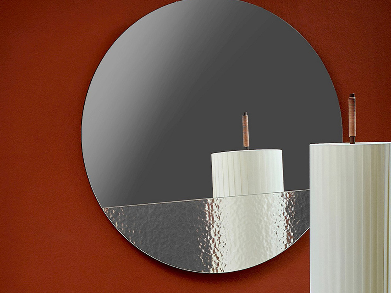 Cord Deco Round Wall Mirror