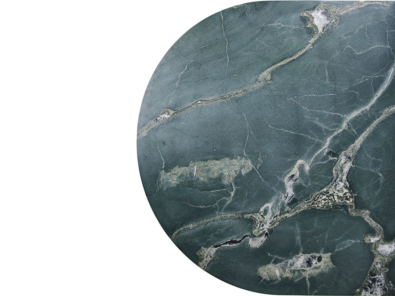 Epic Outdoor Elliptical Dining Table - Botanic Green Quartzite