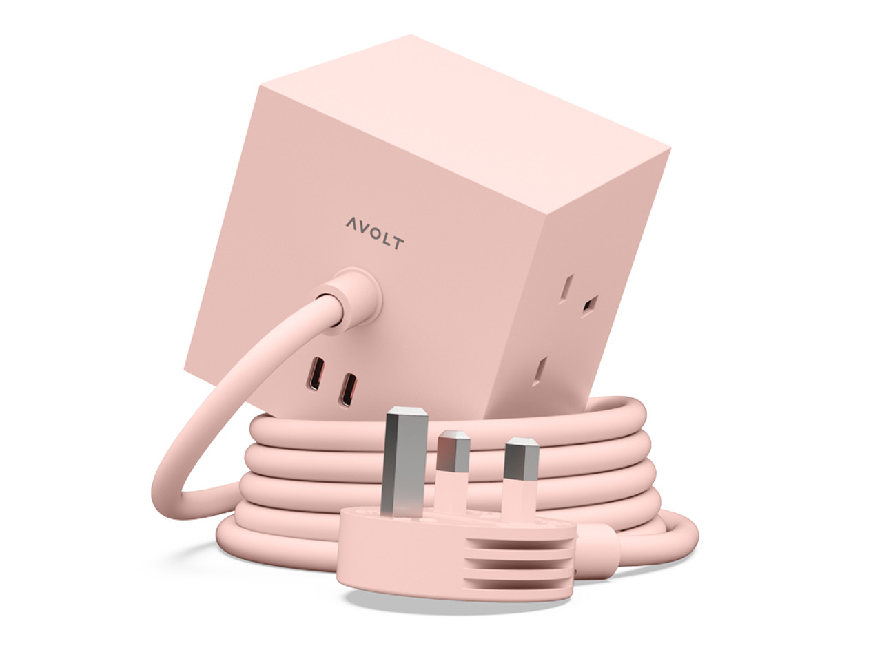 Square 1 USB-C Extension Lead Set - New Pink