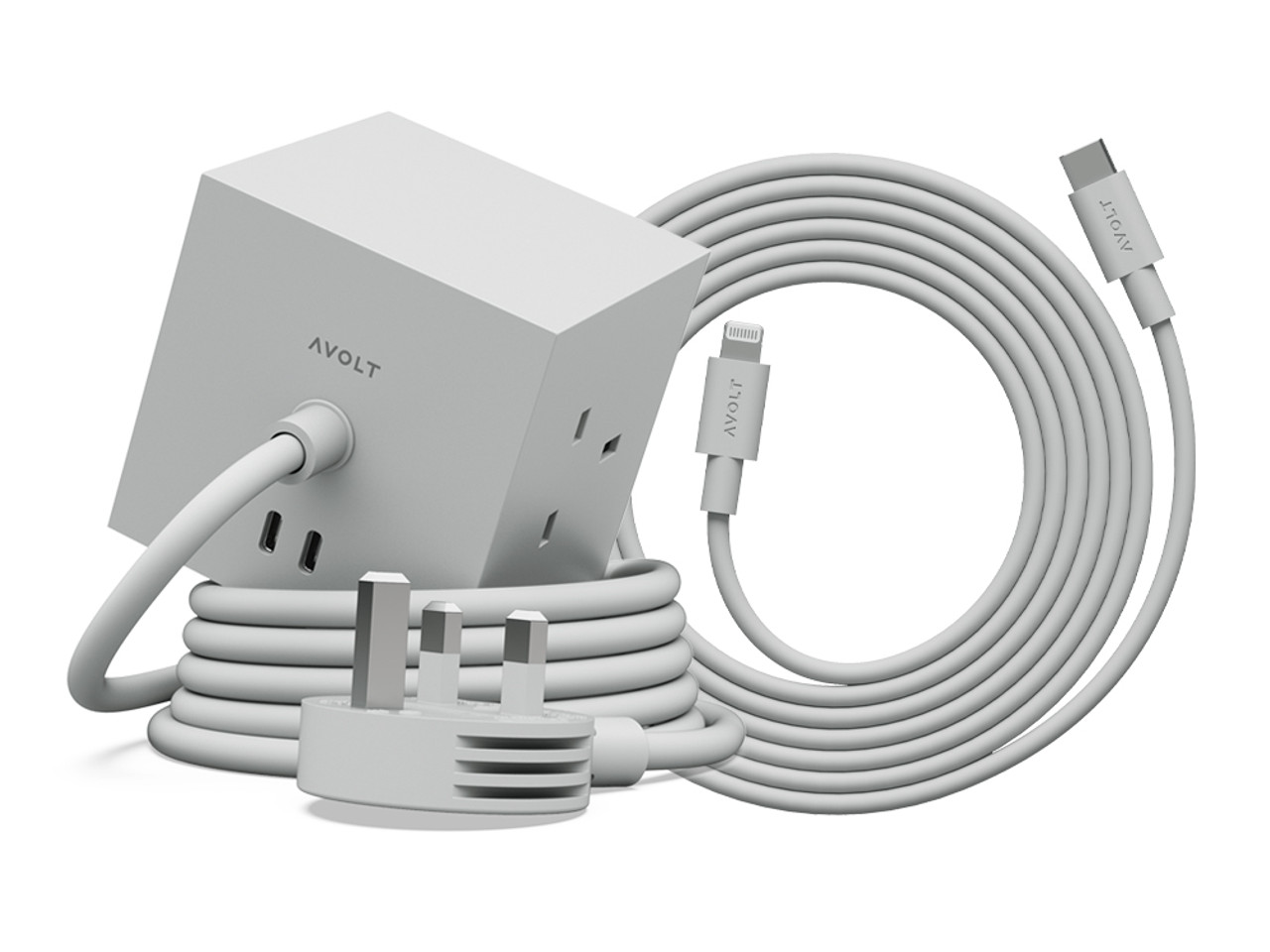 Square 1 USB-C Extension Lead Set - Gotland Grey