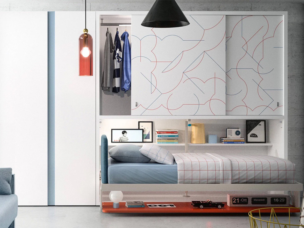 Kali Ponte Wall Bed with Desk