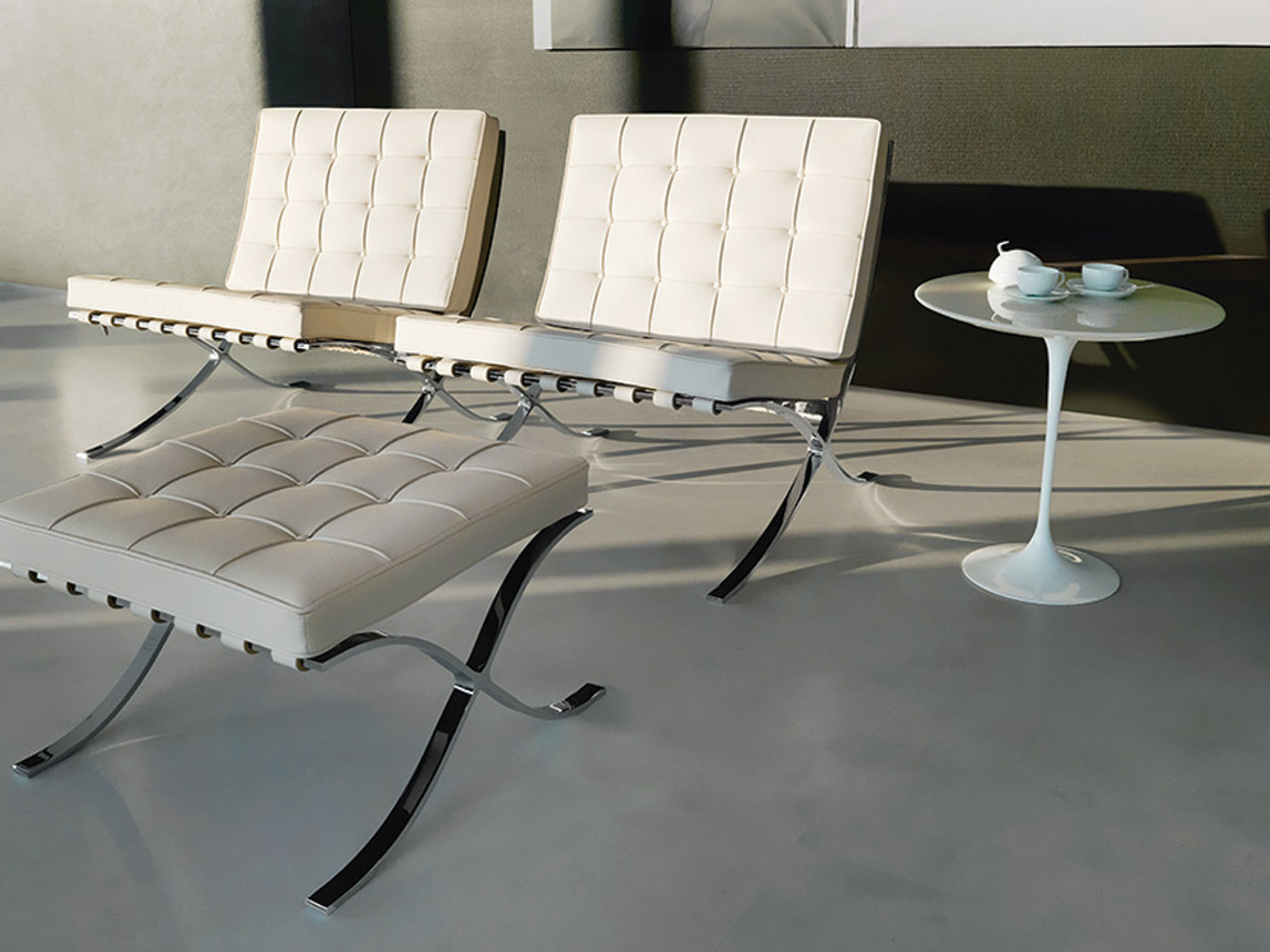 Knoll Barcelona Relax Stool by Ludwig Mies Van der Rohe