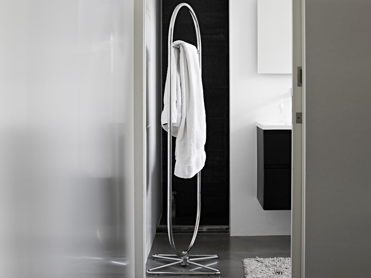 Verpan System 1-2-3 Floor Mirror by Verner Panton