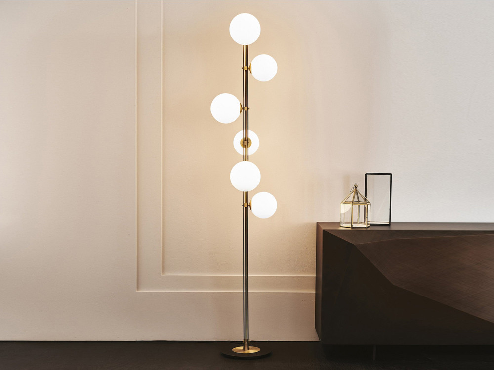 Planeta Floor Lamp - Burnished Steel