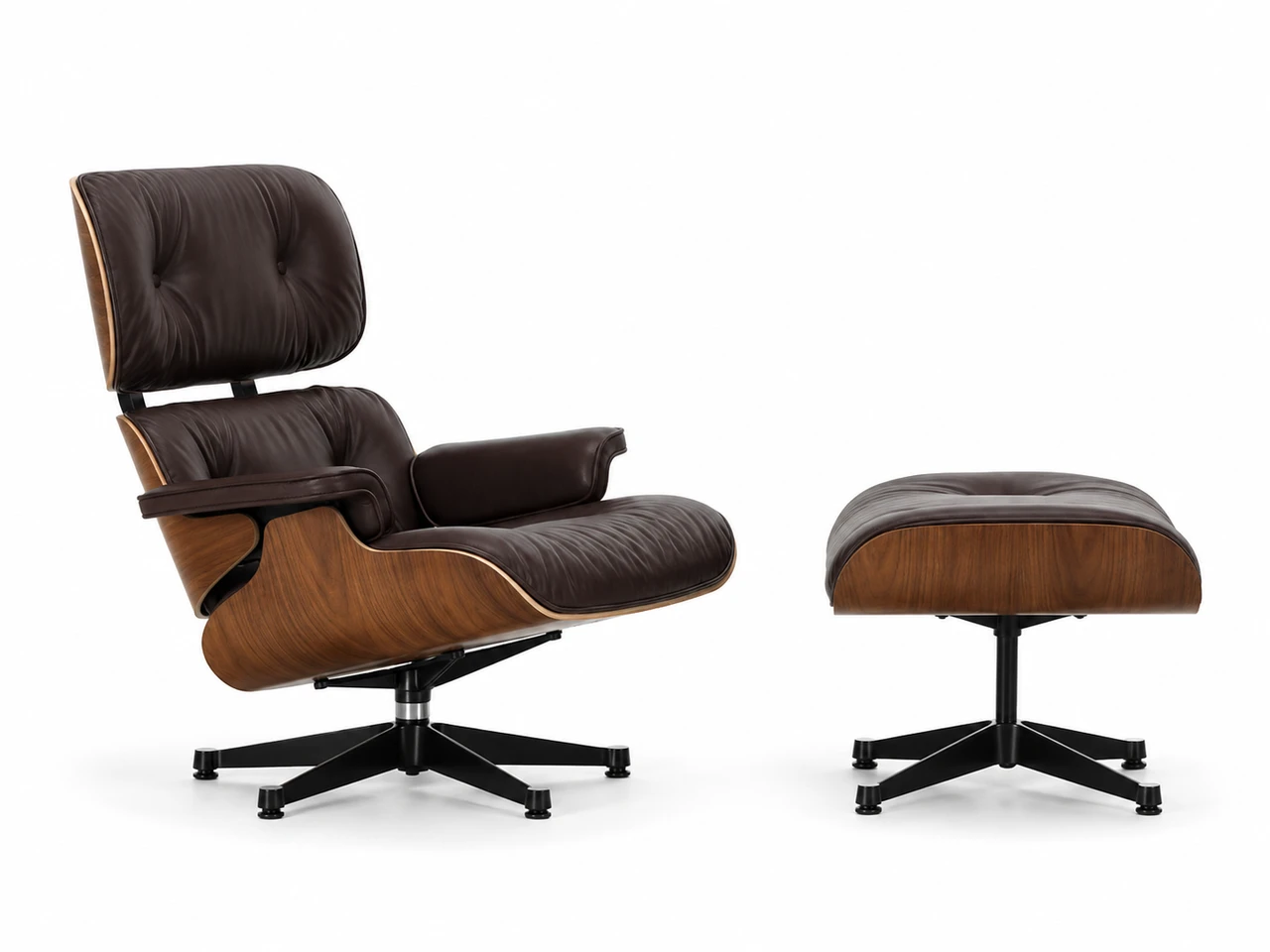 Eames Lounge Chair - Dark Walnut