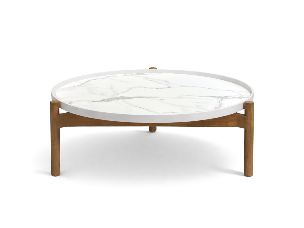 Sepal Outdoor Coffee Table - White