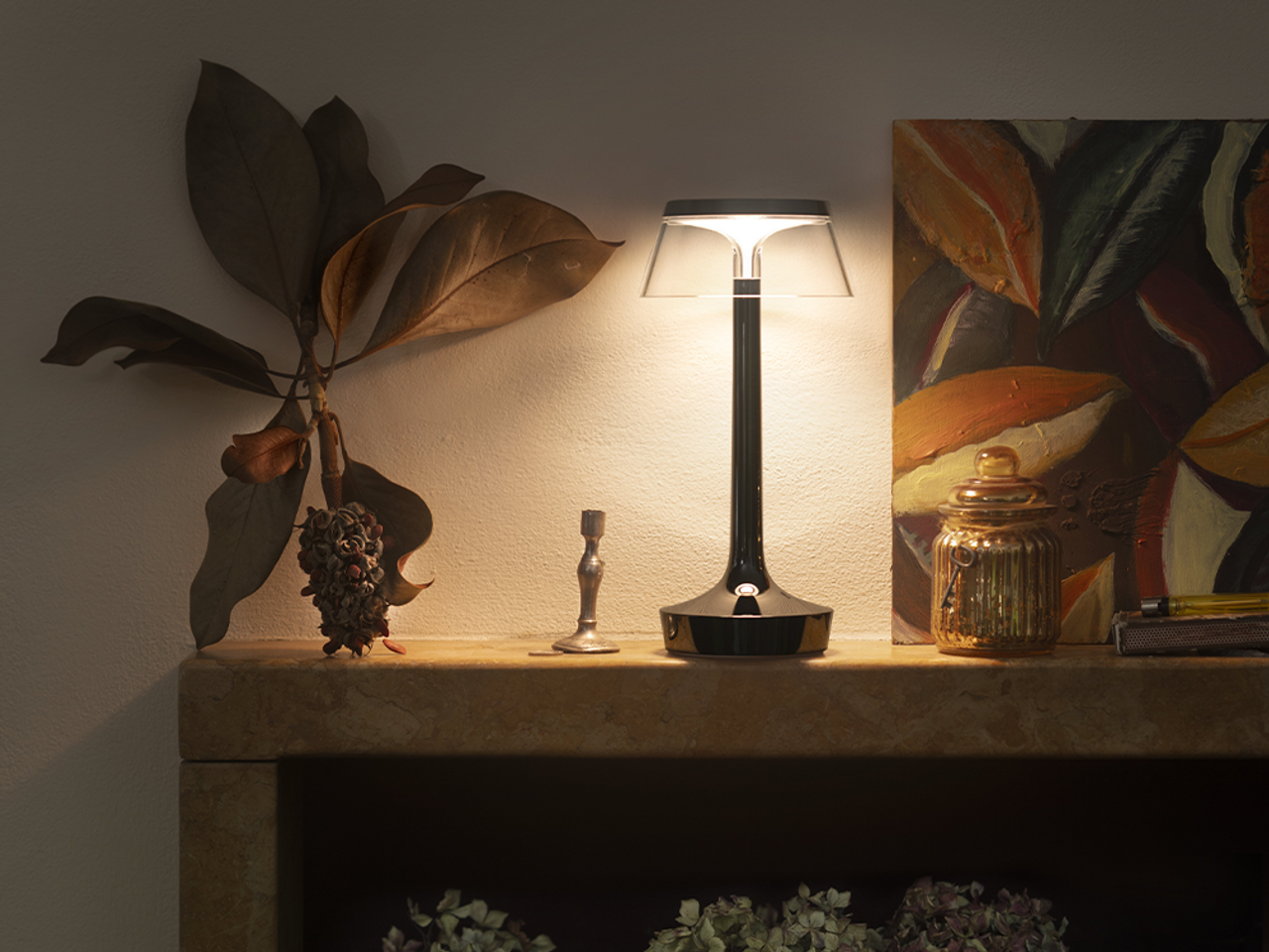 Bon Jour Unplugged Table Lamp