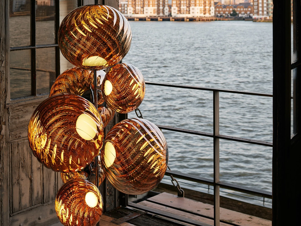 Whirl Floor Chandelier