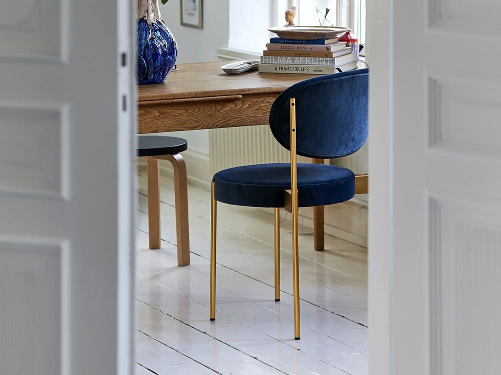 Verpan Series 430 Chair in Brass by Verner Panton